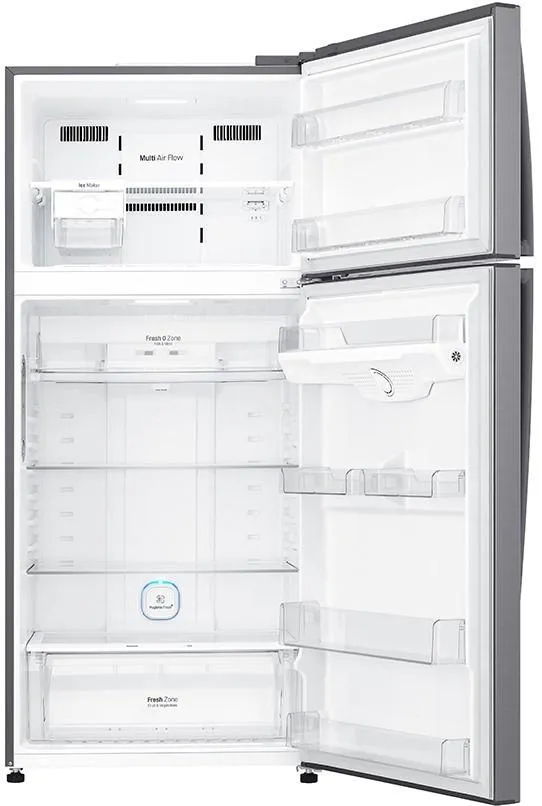 Холодильник LG GN-H702HMHZ серебристый